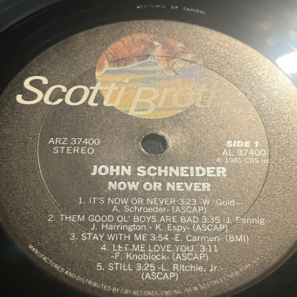 John Schneider Now or Never LP Vinyl Record 1981 - Picture 5 of 7